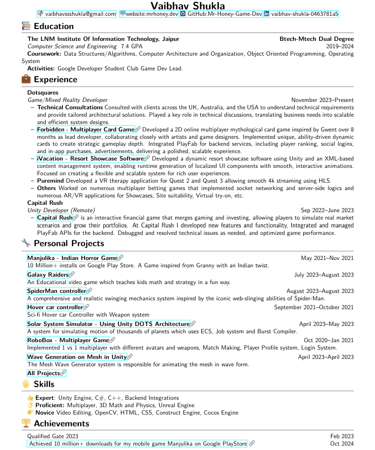 Resume Preview